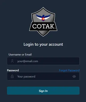 CloudTAK login page