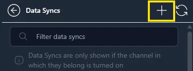 New Data Sync button
