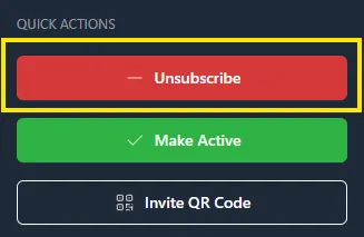 Unsubscribe from a Data Sync