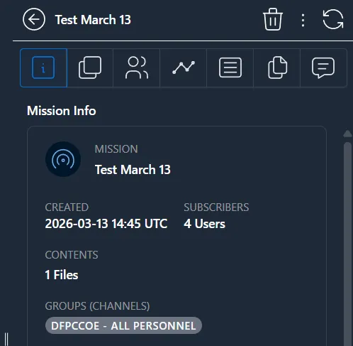 Data Sync menu