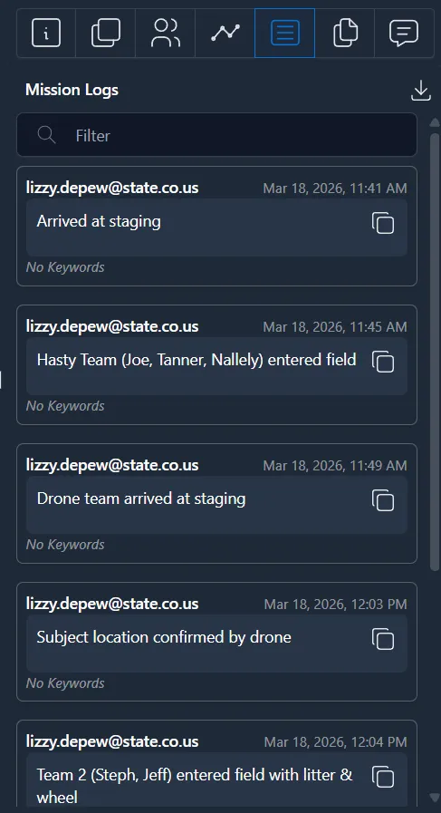 Data Sync logs